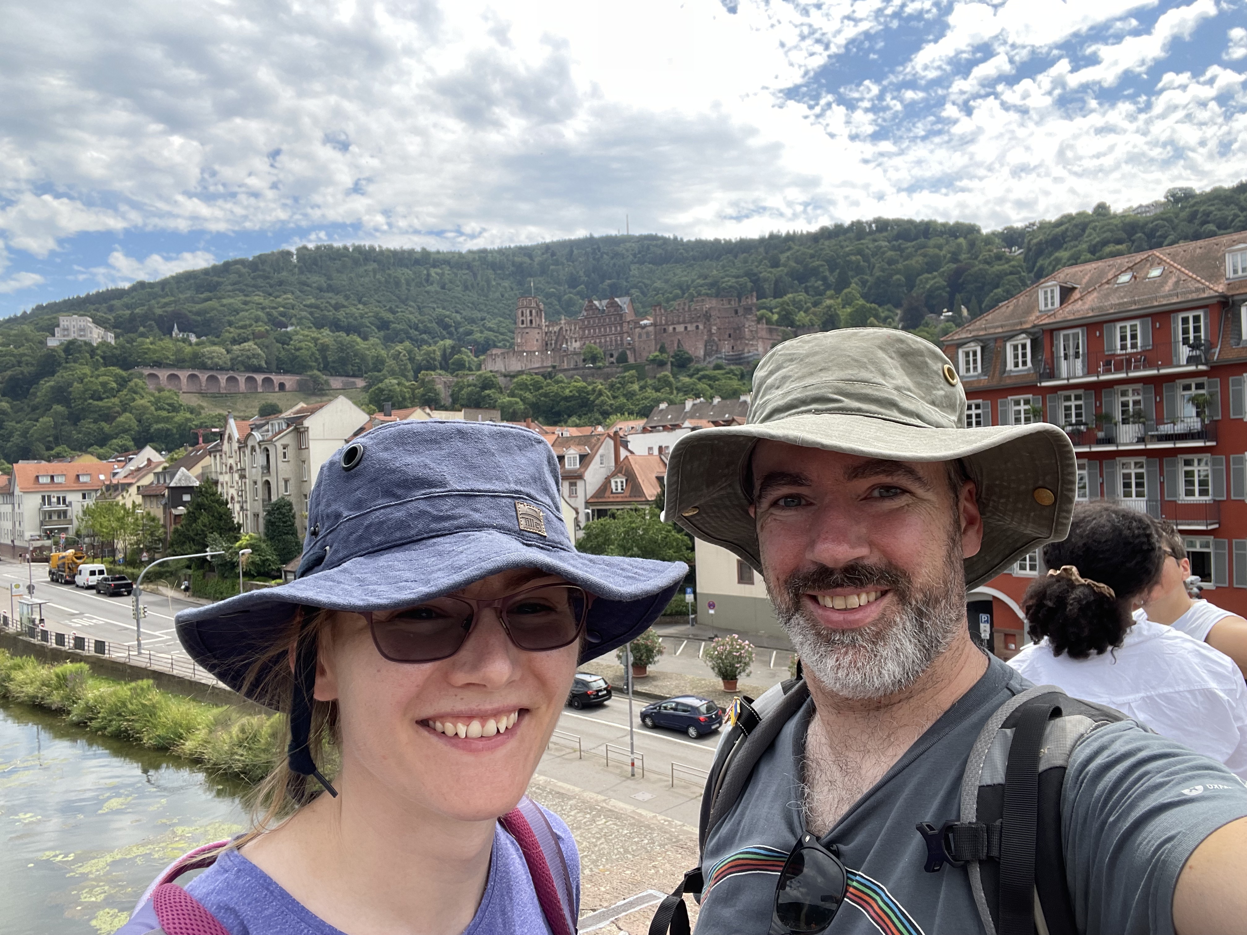 Photo of Emma & Arthur with Heidelberg Castle in the background